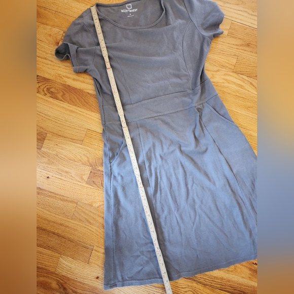 Scottevest Daisy TShirt Dress Size Medium Charcoal Travel Tennis Sporty Golf - Picture 14 of 14